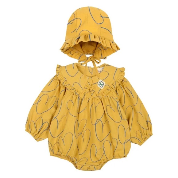 JELLY MALLOW Heart crush | floral print dress, likely from the brand Cuby & Mom - Picture 1 of 11